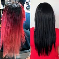 Muted red on black hair leaves a powerful feeling. How To Dye Red Hair Black In 5 Steps Secrets To Do It At Home