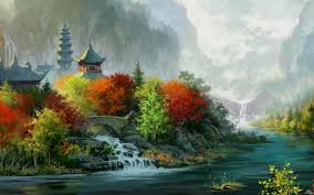 chinese landscape painting wallpapers