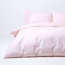 pink polka dot 100 cotton duvet cover set