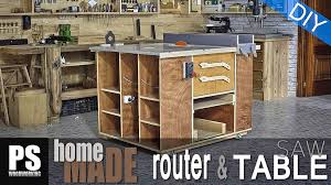 Most people use routers as a handheld tool. Homemade Router Saw Table Paoson Blog Diy Tools