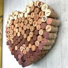 Handmade Recycled Wine Ombre Cork Art