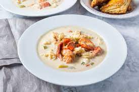 Seafood Chowder With Lobster And Scallops gambar png