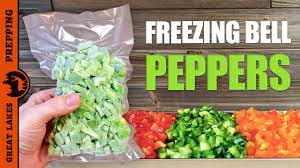 how to freeze bell peppers preserving
