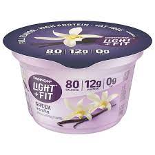 fit fat free vanilla greek yogurt cup