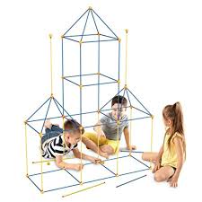 Indoor play forts for kids are simple to set up and offer many ways to foster open ended creative pretend play. Wueaoa Stem Fort Building Kits For Kids 100pcs Ultimate Forts Construction Building Toy For Boys Girls Diy Toys To Make Play Tent Tunnel Castel Indoor Outdoor Snapklik