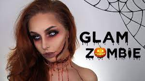 glam zombie halloween makeup tutorial
