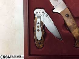 Second knife is a locking pocket knife with belt clip, open is 6 1/4. Ssl Firearms Winchester Limited Edition 2006 3