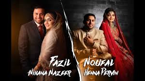 Arabic bridal makeover & hijab tutorial | unaisa subair. Twins Wedding Noufal Henna Fazil Nihana Youtube