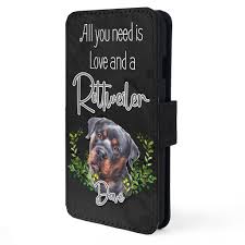 personalised rottweiler dog flip phone