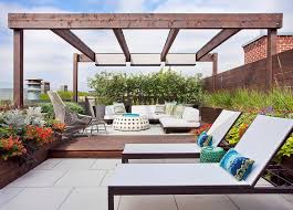 Rooftop Deck With Pergola