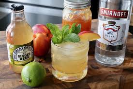 peach moscow mule tail drink recipe