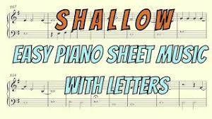 Learn how to play your favourite song in a few minutes on the music keyboard. Shallow Easy Piano Sheet Music With Letters Youtube