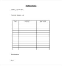 Basketball Practice Plan Template 3 Free Word Pdf Excel