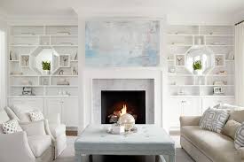Symmetrical Fireplace Built Ins Design