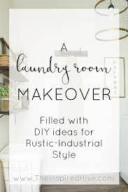 Rustic Industrial Laundry Room Reveal