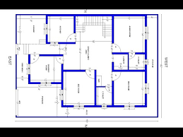 40x55 East Facing House Plan 3bhk