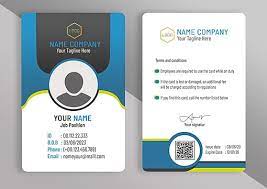 id card templates psd design for free