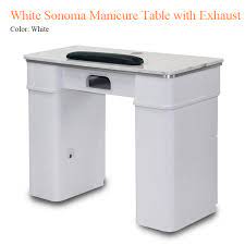 white sonoma manicure table with