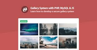 gallery system with php mysql and js