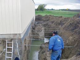 Straightening Tilting Foundation Walls