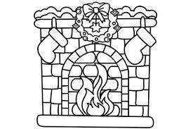 Fireplace Coloring Pages