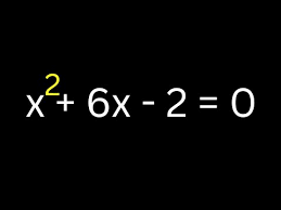 Solving Quadratic Equation X 2 6x 2 0
