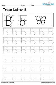letter b alphabet tracing worksheets