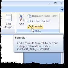 Sum A Table Column In Word