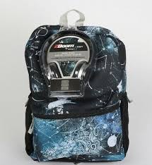 17 Space Chart Kids Backpack With Headphones Bookbag School Nwt 688955863637 Ebay