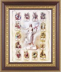 the cross ilrated framed print