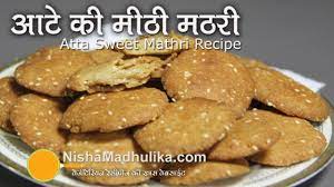wheat flour sweet mathri recipe atta