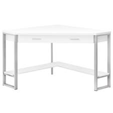 In this diy project, you'll see the complete process of making this corner desk for your home office needs. Modern Desks Belgium White Silver Corner Desk Eurway
