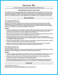 ad agency account executive resume