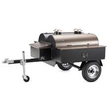 double commercial pellet grill trailer