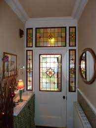 stained glass door window stained