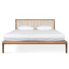 Jodoh Spindle Teak Timber Platform Bed