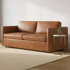harris leather sofa 66 96 west elm