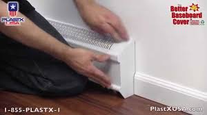 Remove existing endcaps and front panel from your baseboard heater. The Better Baseboard Cover Youtube