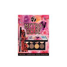w7 makeup metro rose gift set new