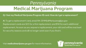 Sep 15, 2017 · pennsylvania charges $50 for an annual registration card which is an entirely separate fee from your approval/recommendation from a licensed doctor. Pa Department Of Health On Twitter Q I Lost My Medical Marijuana Program Id Card How Do I Get A Replacement A To Get A Replacement Card Email Ra Dhmedmarijuana Pa Gov Replacement Card Cost