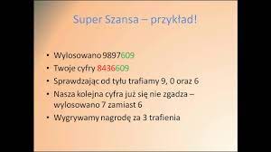 Super Szansa - nowa gra Lotto - YouTube