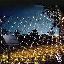 china 104led solar mesh lights outdoor