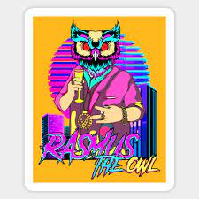 RASMUS THE OWL - Hotline Miami Fan Art - Sticker | TeePublic