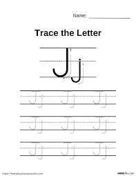 free printable letter j worksheets