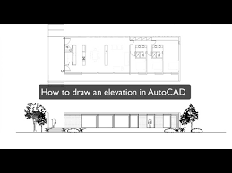 How To Draw An Elevation In Autocad