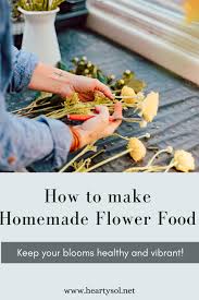 how to make homemade flower food for
