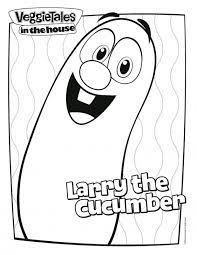 Larry the cucumber coloring page. Pin On Fructe Legume