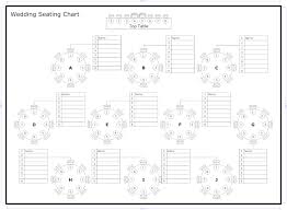 017 Printable Seating Chart Template Wedding Table Plan