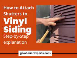 how to attach shutters to vinyl siding