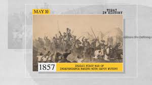 WION - #TodayInHistory | 1857: India's first war of Independence begins  with Sepoy mutiny | Facebook